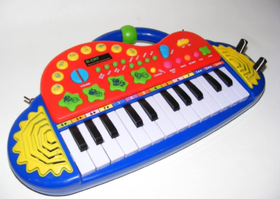 Circuit bent toy keyboard