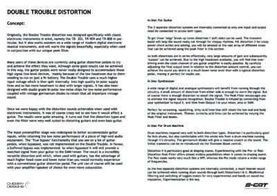 Double-Trouble Distortion manual intro